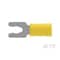 Te Connectivity Fork Terminal, #4 Stud Size, 22 AWG, 300 V, Nylon Insulated, Yellow 8-52922-1 - alternate 5